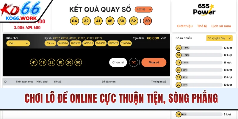 Chơi lô đề online cực thuận tiện, sòng phẳng
